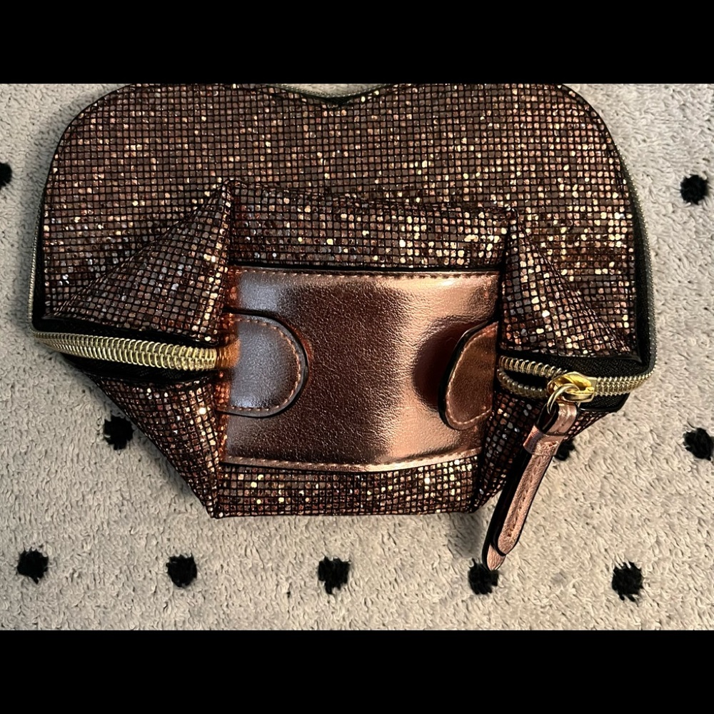 Victoria Secrets small cosmetic glitter bag. - Picture 2 of 2